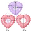 Heart Shape Baby Swim Ring Tube with Handle & Safety Seat Baby Swimming Float Leakproof Pool Floats Toys for Beach Party
