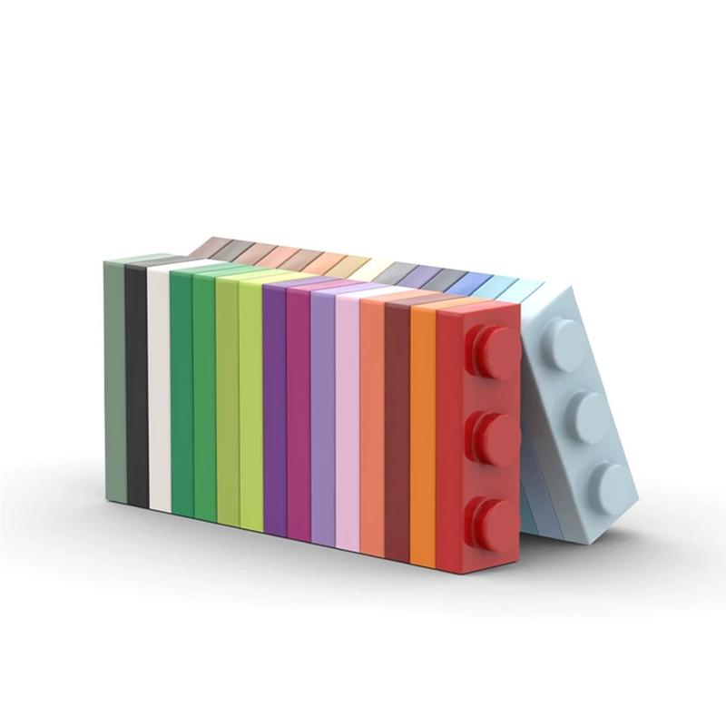 100PCS PLATE 1x3 Compatible 3623 Multiple Color Options Plate Self-Locking Bricks Building Blocks Toys Accessories