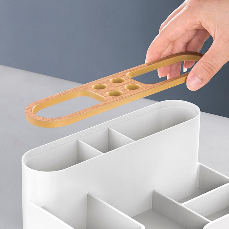 Multifunction Stationery Storage Box Desktop Pen Holder TV Remote Control Organizer Cosmetics Makeup Case Office School Supplies