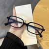 Retro Rectangular Small Frame Anti Radiation Glasses For Women Men Fashion Transparent Anti Blue Light Eyeglasses