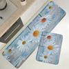 1Pcs Anti Fatigue Kitchen Rugs,  Small Daisy Print Waterproof Non-Slip Thick Cushioned Kitchen Mat Heavy Duty Comfort Standing Mat for Kitchen