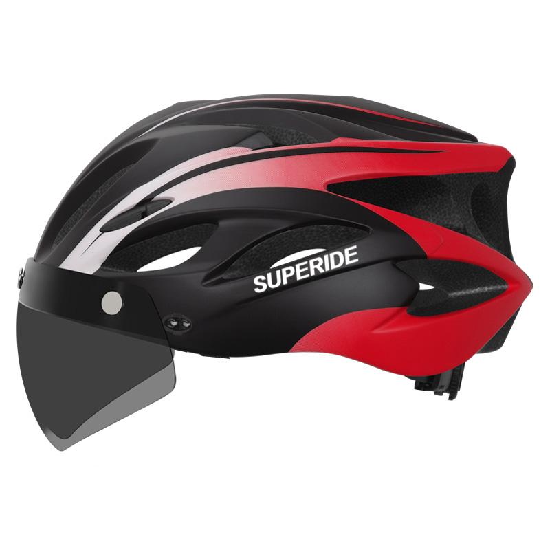 Superide Men Women Cycling Helmet With Goggles & Sun Visor Ultralight Mtb Bicycle Helmet Outdoor Road Bike Mountain Bike Helmet