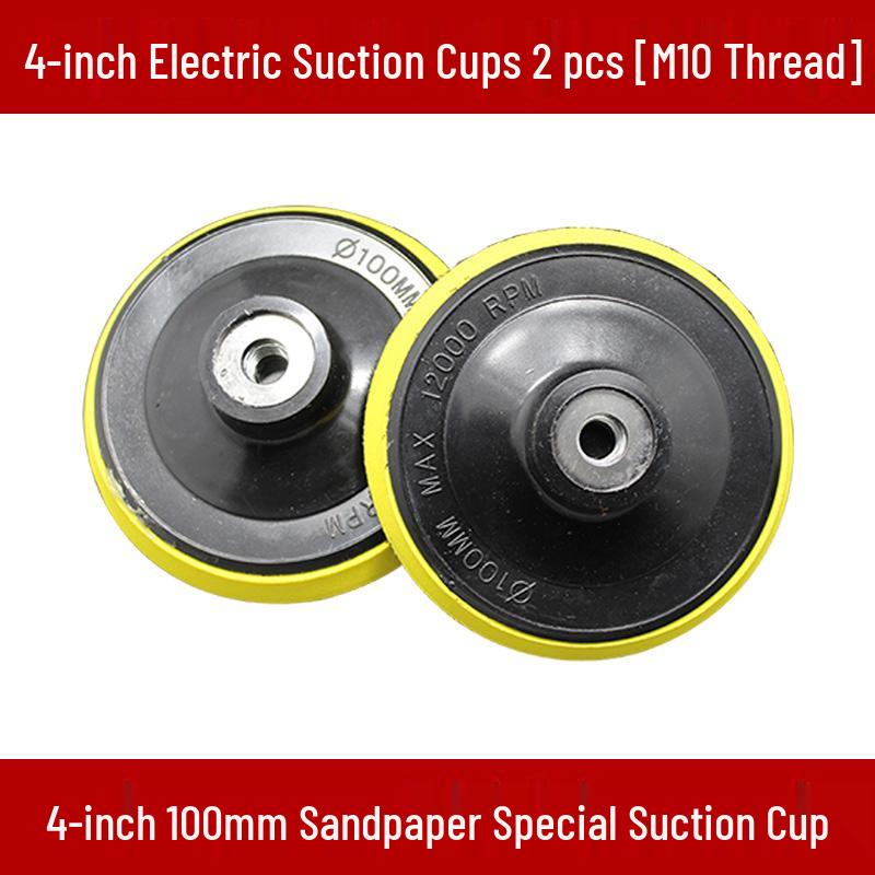 4-inch Stainless Steel Flocked Sandpaper Disc for Drill and Grinder Polishing.