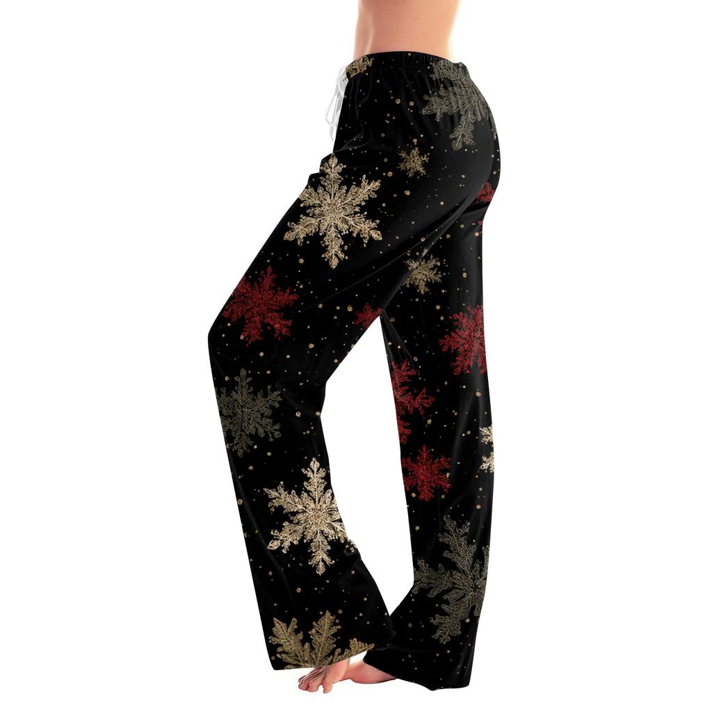 Women's Fashion Loose Casual  Printed Casual Pants