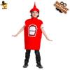 Funny Ketchup Costume for Kids - Prank Mustard Outfit for Halloween or Carnival