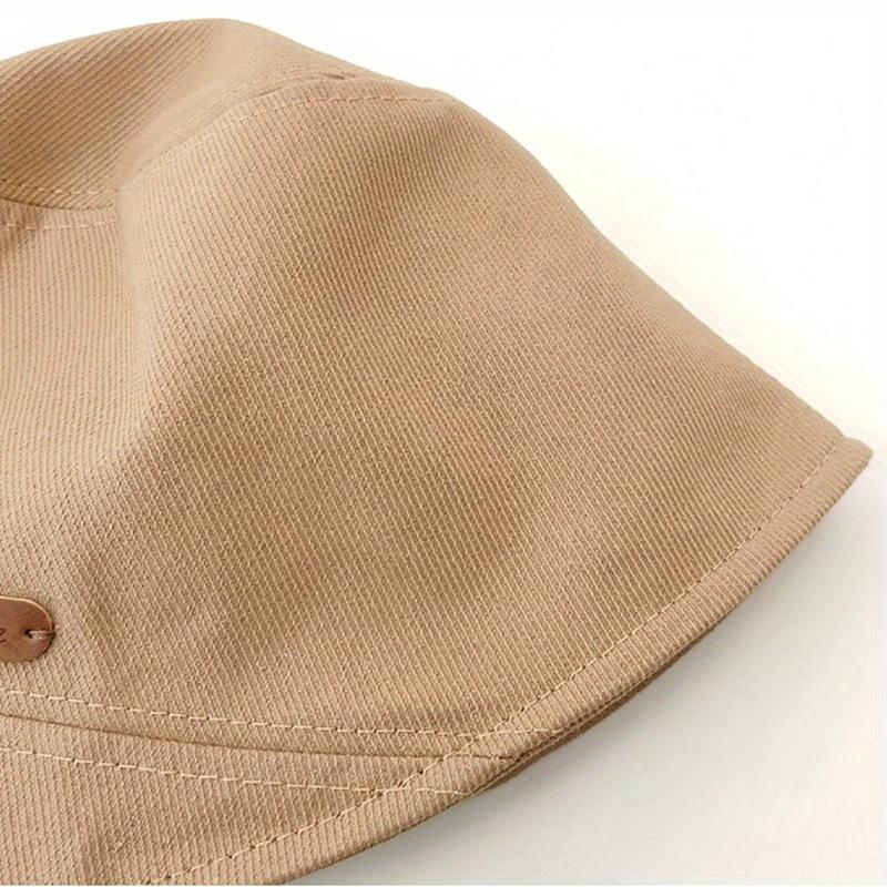 Simple Women Bucket Hat Fashion Solid Color Foldable Bucket Hats Fisherman Hats Female Sun Protect Basin Cap