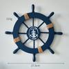 Mediterranean Style Wooden Ship Rudder / Anchor Decorative Hanging Piece - Ocean Theme Room Wall Decor Photo Wall Accessories