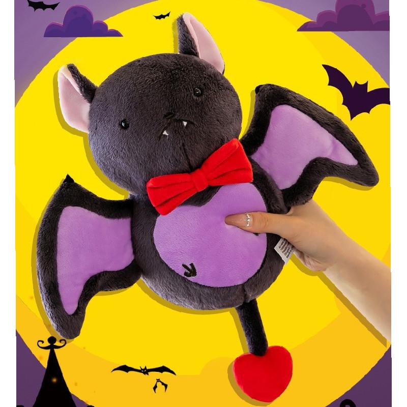 Cute Bat Bow Plush Toys Animal Doll Bedroom Decoration Halloween Kids Gifts