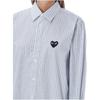 CDG Play Shirt Men's Blue White AX-B020-051-1