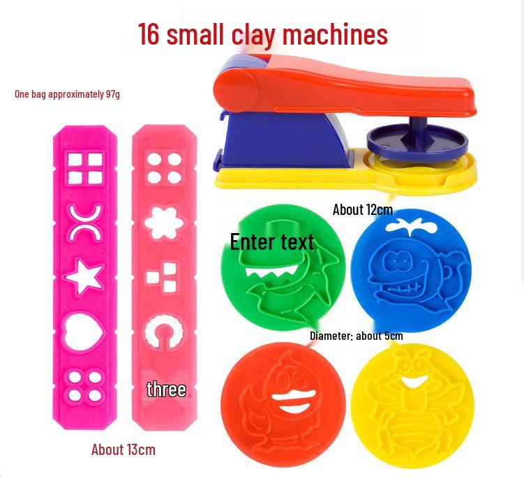 Children's DIY Color Clay Craft Kit: Includes Leather Clay, Glue Machine, Needle Cylinder, Noodle Maker, Dessert, Cake, and Bread Making Tools.