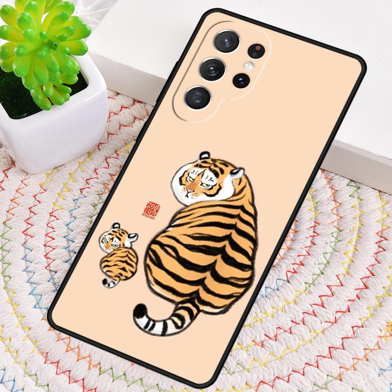 Funny Cartoon Tiger Phone Case for Samsung Galaxy Note 10 Pro S26 Ultra S23 S24 FE S25 S21 S22 PLUS Shockproof Cove