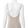 QICED Women's Spring Solid Color Halter Neck Swing High Waisted Spice Girl Dress