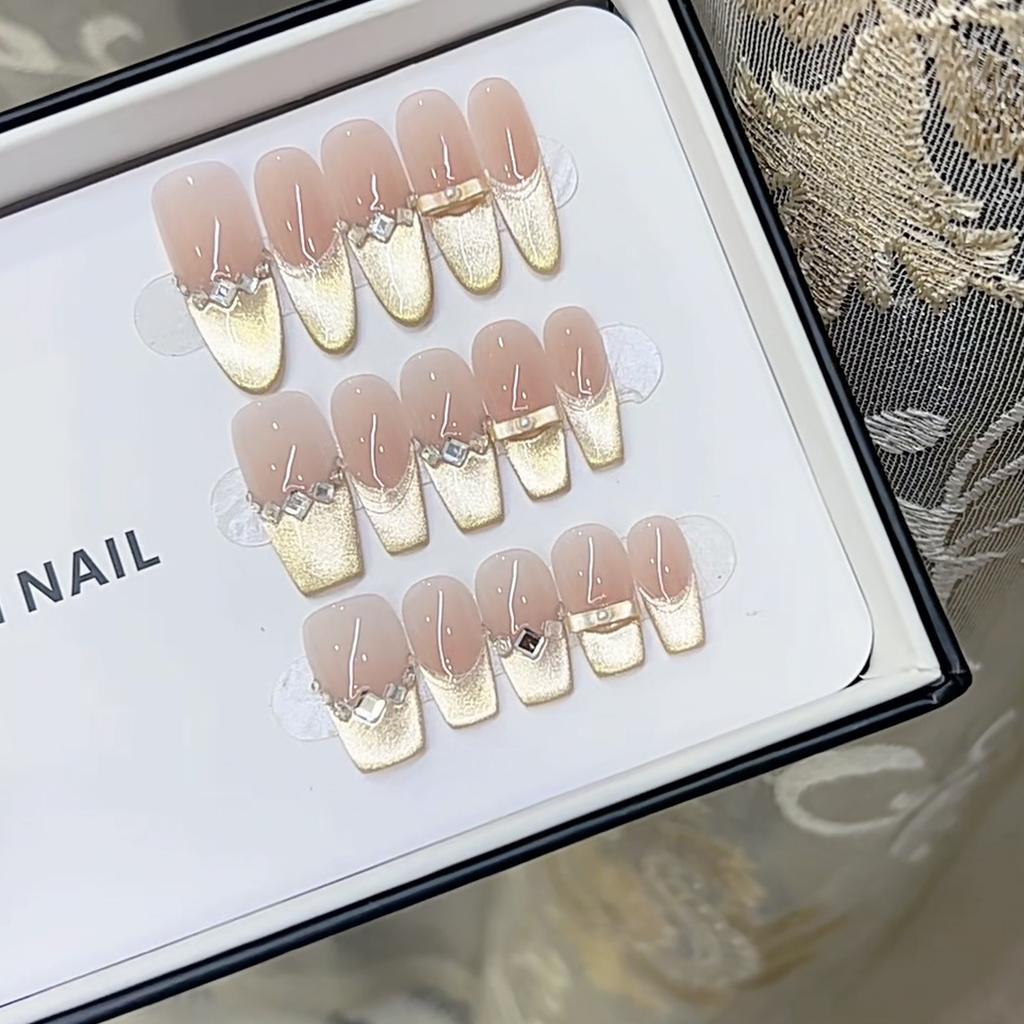 Pure Hand-made Phototherapy Wear Nail Tablets Ballet Shoes Wear Nail Finished Product Reusable Manicure