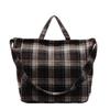 New autumn and winter woolen plaid tote bag women's leisure large-capacity college style shoulder bag underarm bag