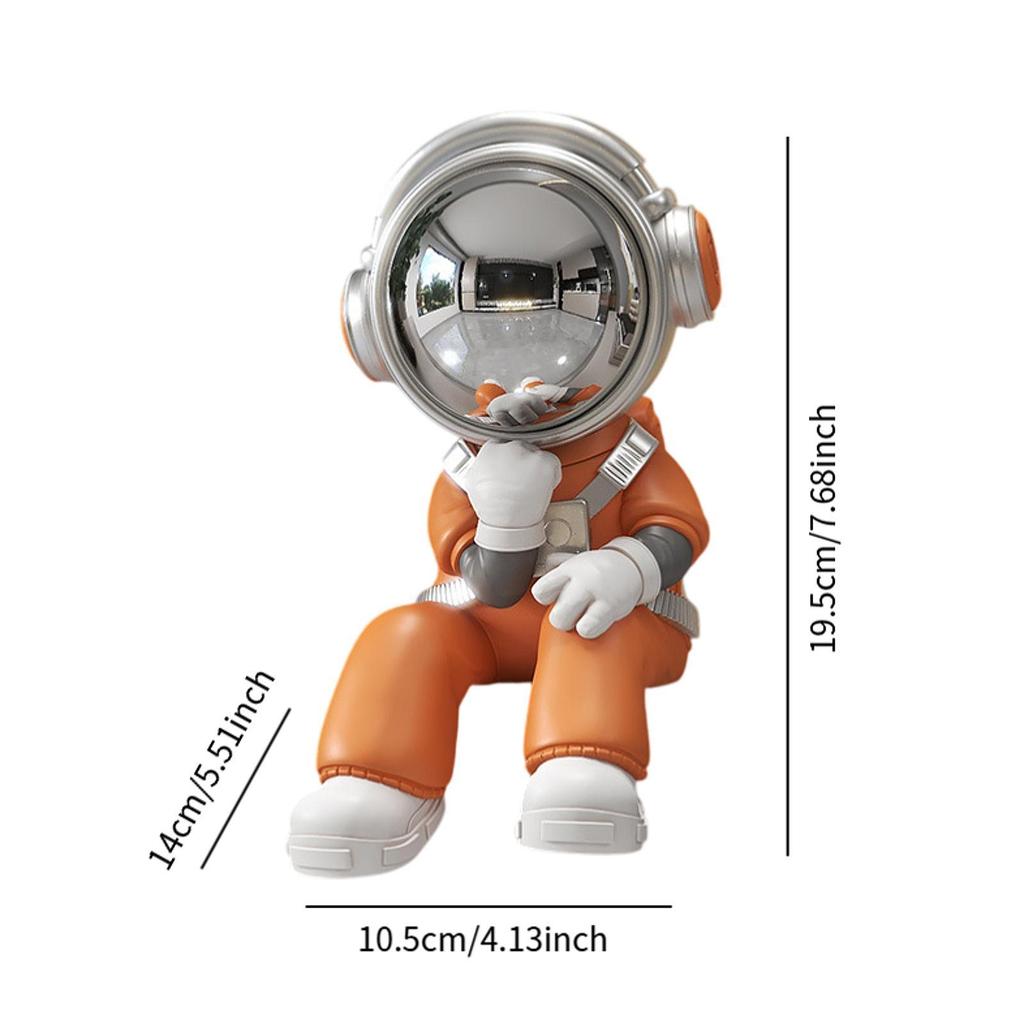 Miniature Astronaut Resin Ornaments Living Room Aesthetic Figurines Creative Interior Art Sculptures Desk Home Decorations Gifts