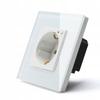 ZigBee TUYA Smart socket + RTX glass frame white