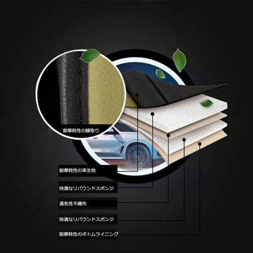 Nissan Serena Seat Cover PU Leather Waterproof Car Seat Cover Seat Protector Front Seat and Rear Seat 5 Passenger Standard Beige