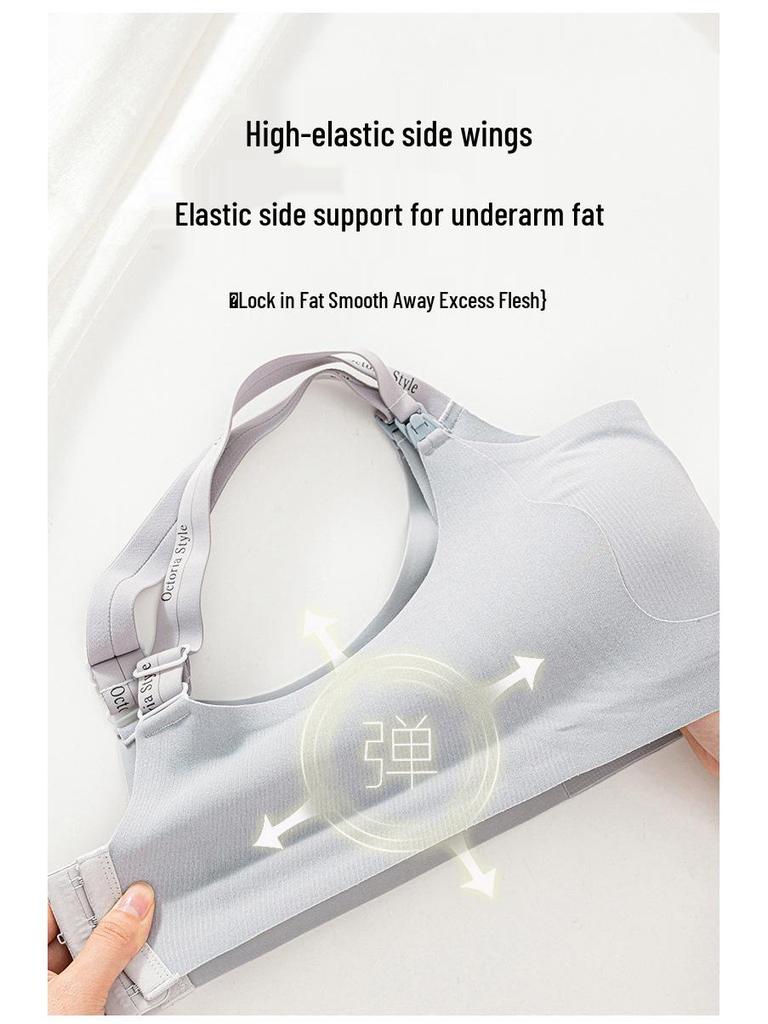 Hands-Free Maternity Nursing Bra with Pump Access, Wire-Free, Postpartum Support, Open-Buckle Design.