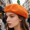 Stylish Tangerine Fisherman Hat With Sun Protection Baseball Cap Beret Suitable For Males Females And Kids