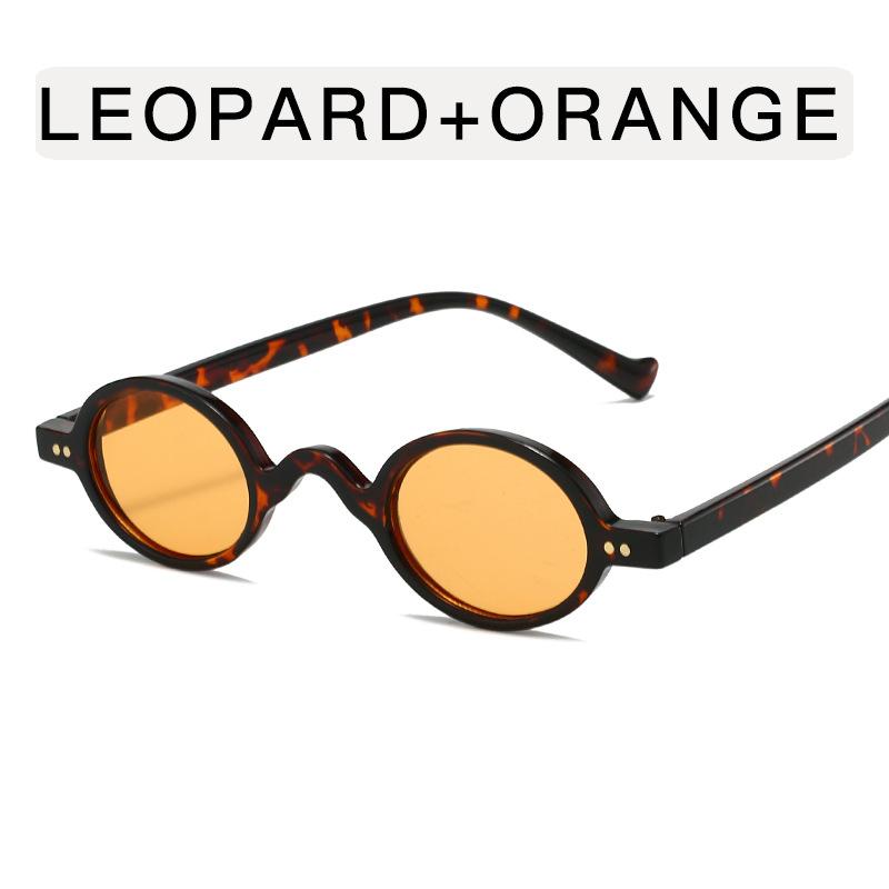 New Stylish Men's Sunglasses Oval Shape Anti-reflective Sun Glasses for Women European American Punk Sun Glass for Woman