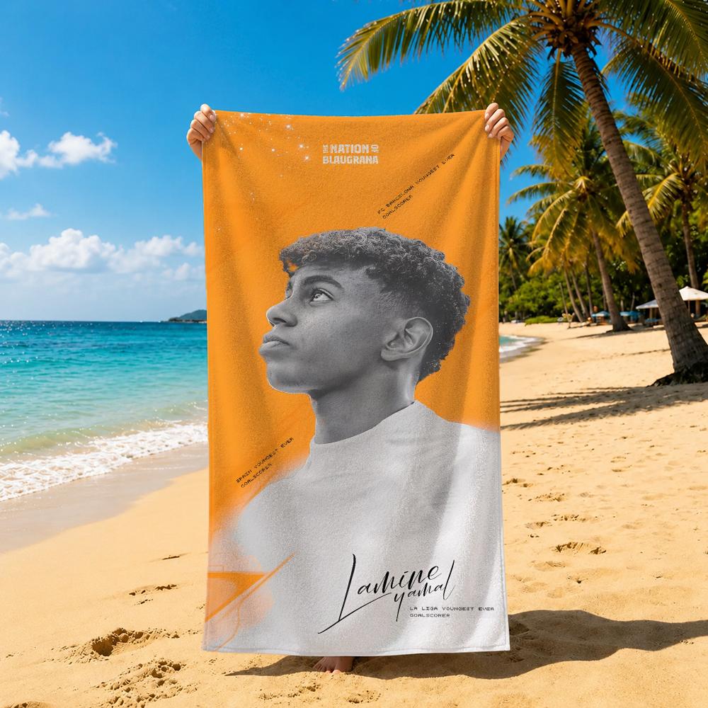 Athlete L-Lamine Y-Yamals Towel Towel Soft Pool Gift For Travel Gym Shower Cool Camping Quick Dry Sports Large Beach Towel