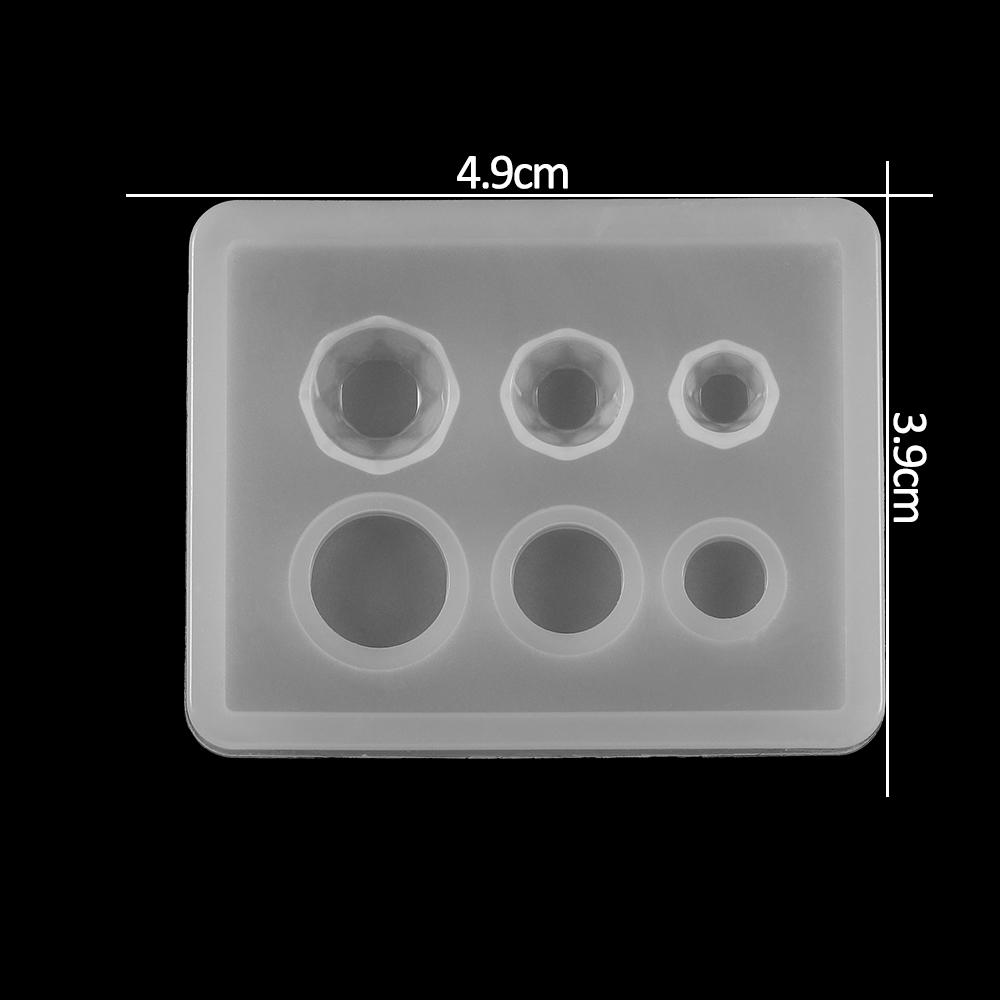 1 Stück Silikonform Halbkugel Oblate Cabochon Anhänger Harz Silikonform Handgefertigtes Werkzeug Epoxidharz Formen Schmuckherstellung