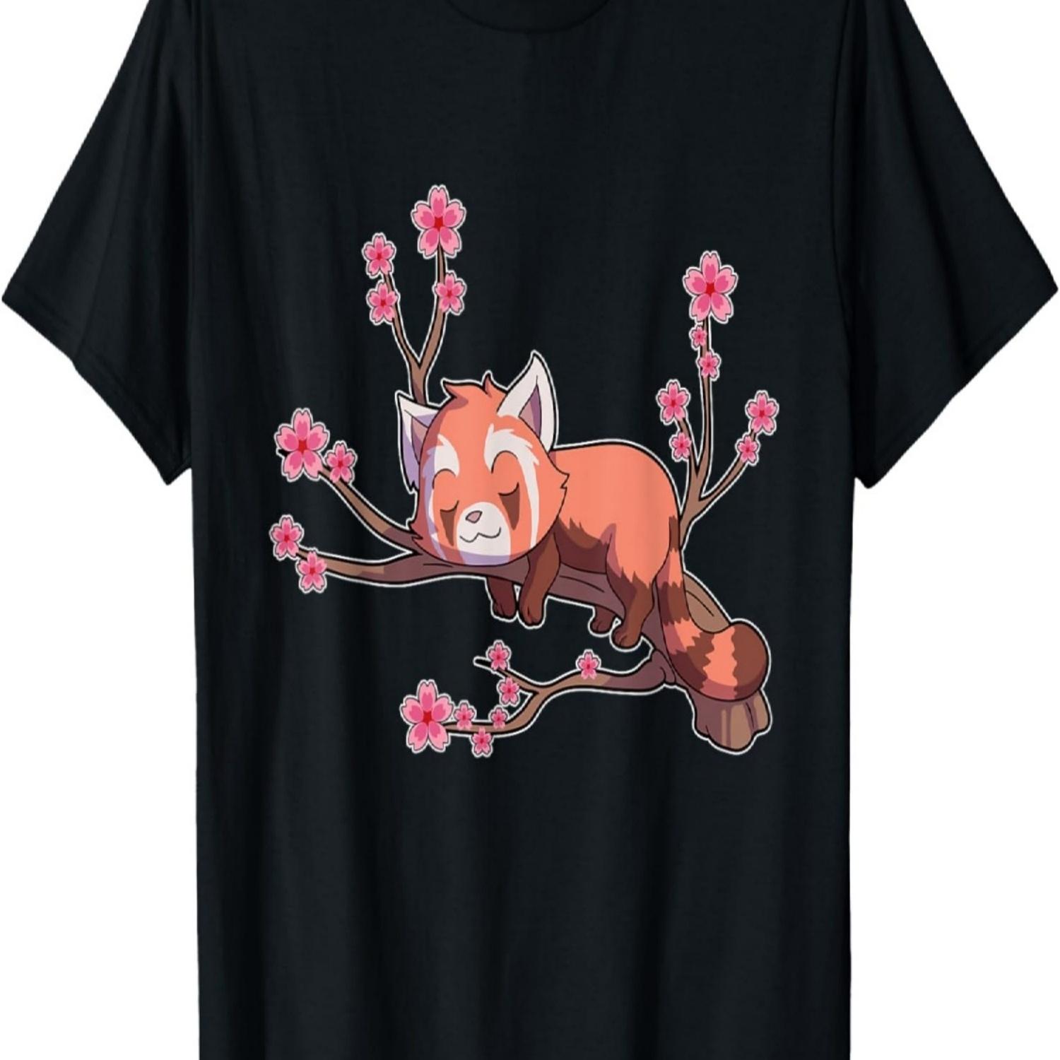 

PandaRed Panda Red Panda Vintage Cherry Blossom T-Shirt S чёрный