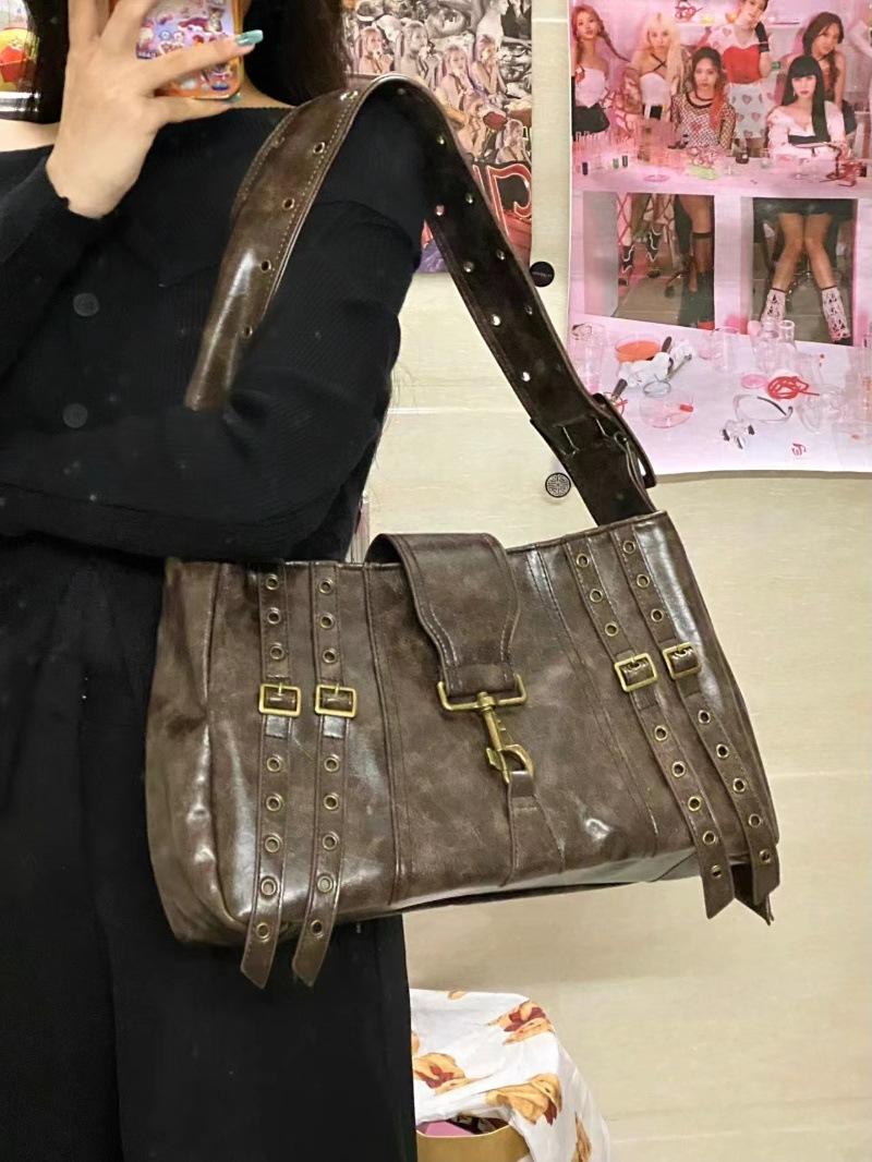 

Сумка Flowers and Youth Zhao Zhaoyi женская новая сумка-тоут в стиле хэви-метал в стиле панк через плечо