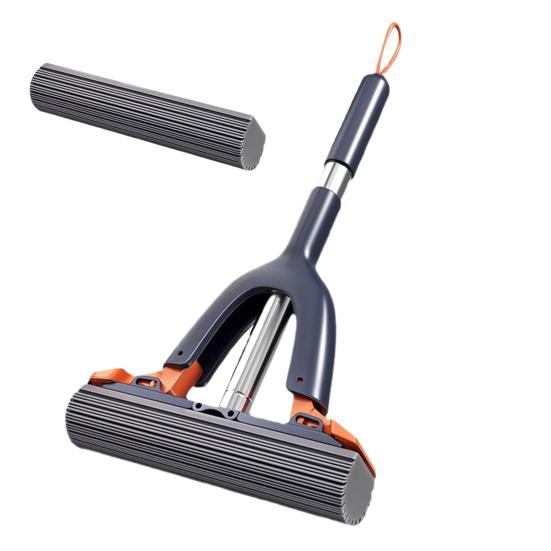 Yousheng Handheld Mop Floor Cleaning Lightweight Easy To Operate Sponge Mop with Self-Extrusion Feature Kitchen Window Glass Cleaning Tool