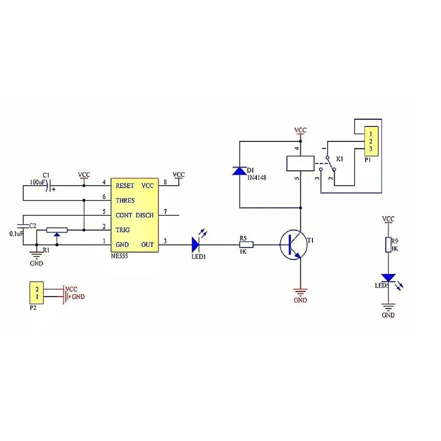 HiLetgo NE555 DC 12V Delay Timer Switch Adjustable Module 0 To 10 Second