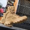 Fashion Fashion Outdoor Mesh Boots New Arrival Male High Top Shoes Leisure Walk Mens Mid-Calf Boots Versatile Non-Slip Motorcycle Boots