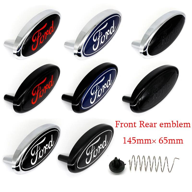 1Pc For Ford Mondeo Focus Fusion MK2 MK4 F150 F250 Emblem 14.5cm Car Front Head Hood Bonnet Logo Rear Trunk Badge Sticker