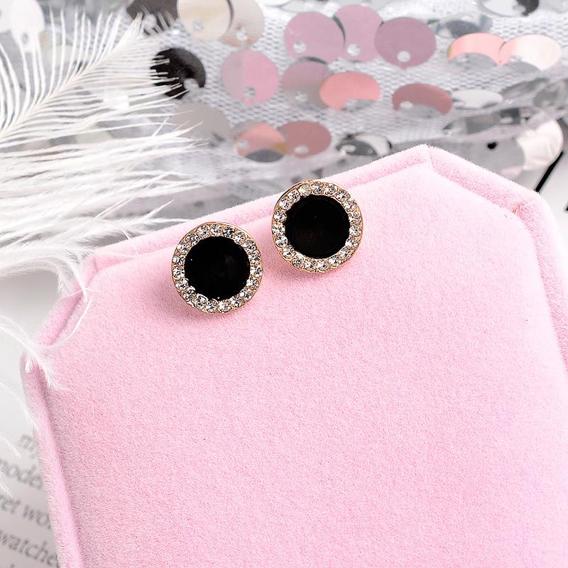 925 Silver Four-Leaf Clover Star Earrings, Korean Style, Slim Design for Women