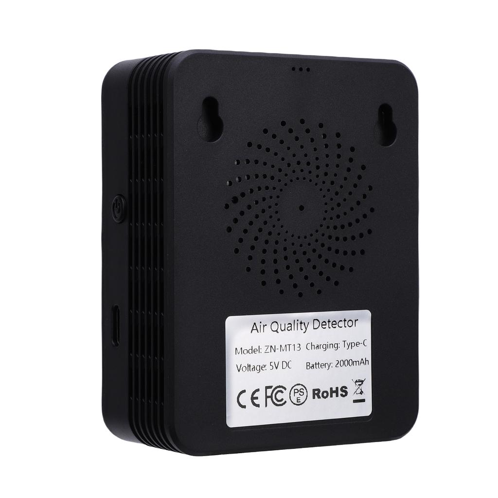 10 in 1 HCHO Meter, Portable Temperature and Humidity Meter with Color Screen for Home,  , Vehicle, Detect PM0.3 PM2.5 PM10 CO2 CO TVOC