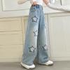 Girls' Jeans Spring/Autumn 2026 New Style Loose Straight Leg Wide Leg Pants