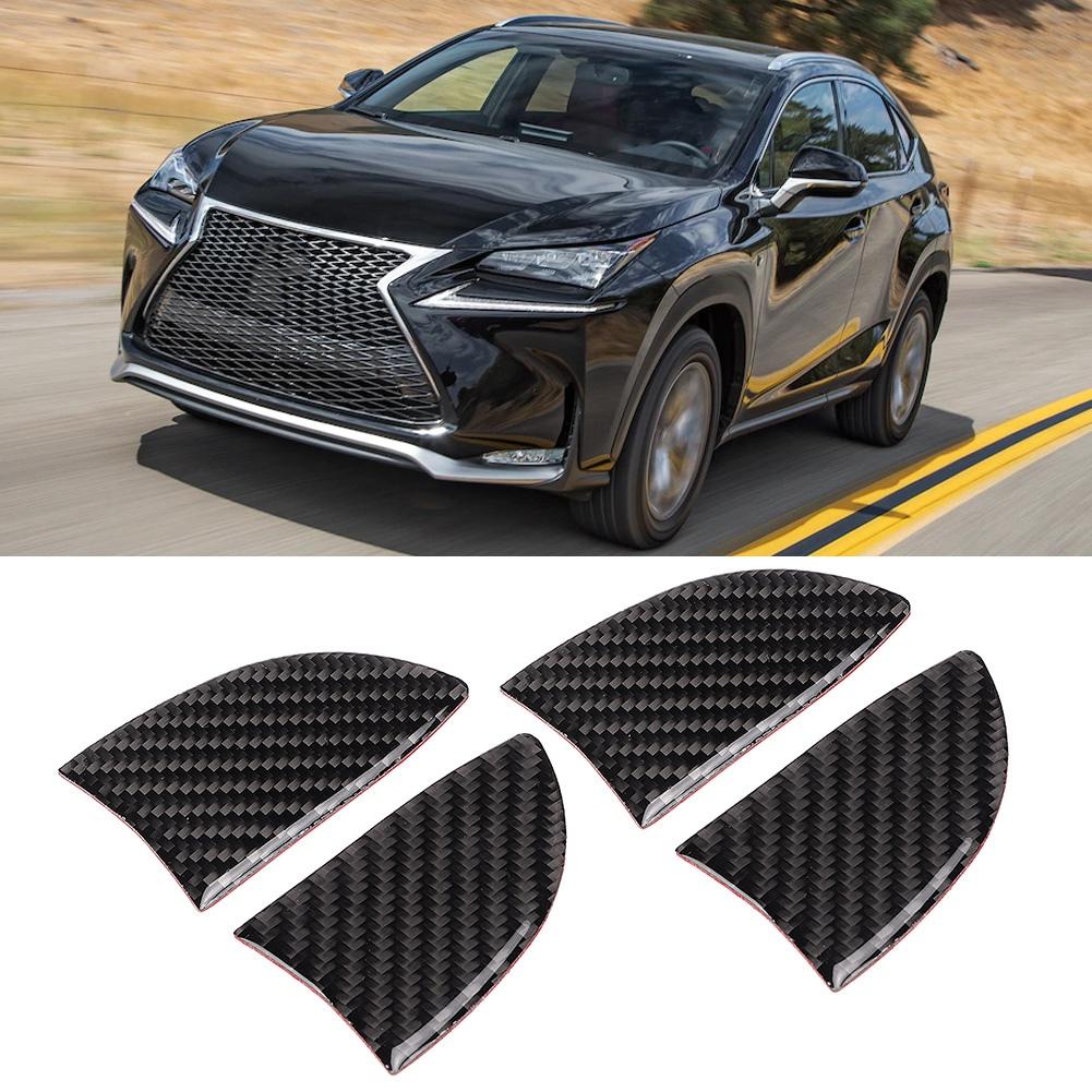 4pcs Door Inner Bowl Carbon Fiber Interior Trim Fit for Lexus NX 200 200t 300h 14 19