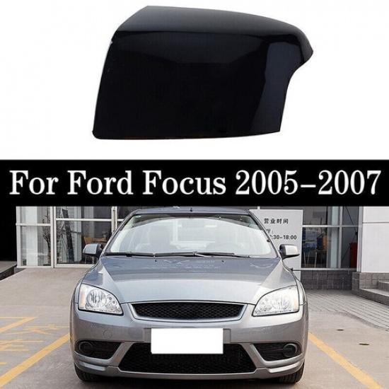 Left Side Car Rearview Mirror Cover Cap Fits Ford Focus MK2 2005 2006 2007-2008