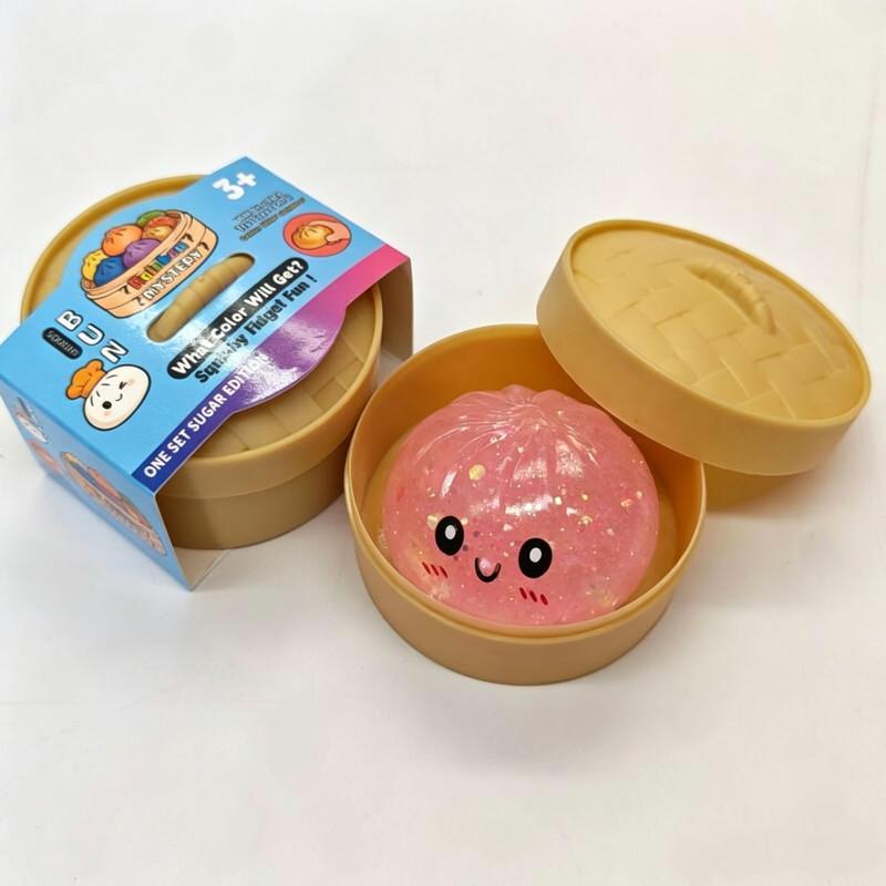 Heißer Glitzer Knödel Quetschspielzeug Squishy Malzose Serie mit Box Fidget Spielzeug Knödel Sensorisch zur Stressbewältigung Langsamer Rückprall Kreatives Geschenk