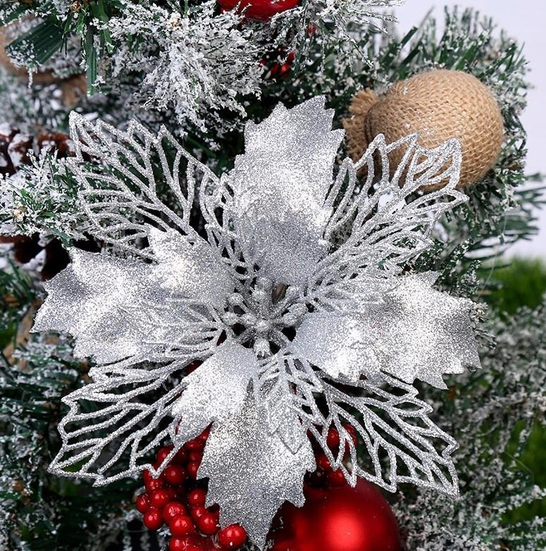 Christmas Star Flowers 6 Pcs [Se-Gb10]