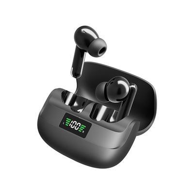 Green House Wireless Bluetooth Noise Auto Earbuds, 5.3, Cancellation, Built-in Microphone, Pairing, AAC, Black, GH-TWSW-BK