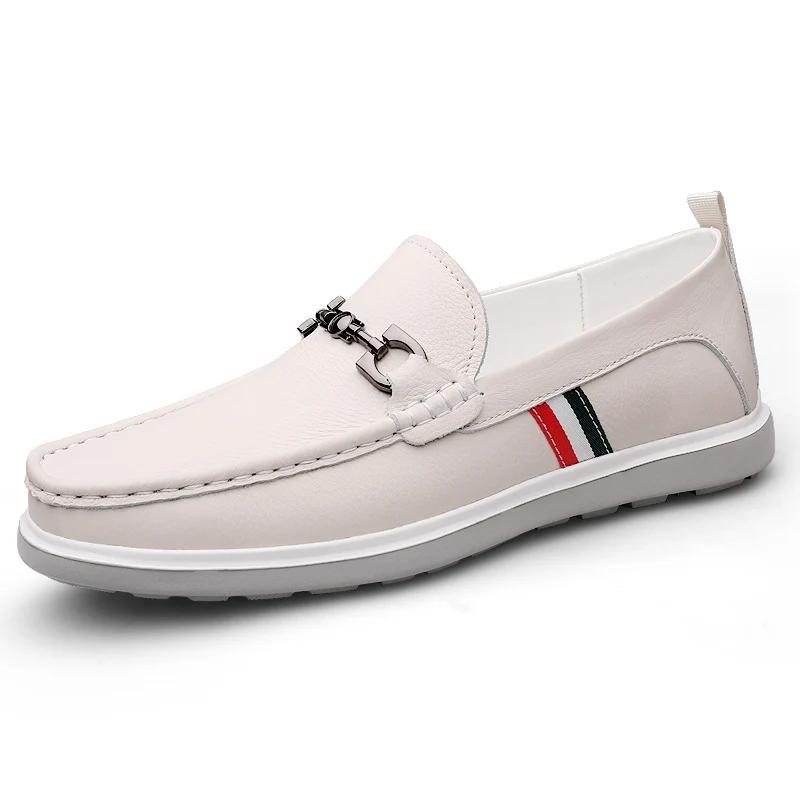 

Классические брендовые мужские туфли для банкета, деловые туфли, высококачественные туфли из натуральной кожи, повседневные туфли на плоской подошве с низким вырезом, бесплатная доставка 45 белый