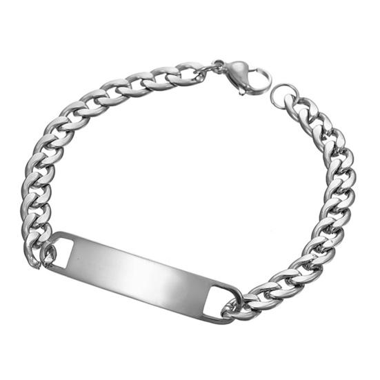 Männer Mode verspiegelt Edelstahl Kette Armband Armreif Party Schmuck Geschenk