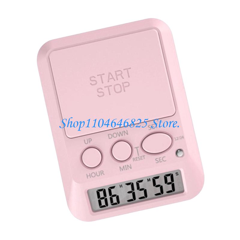 Plastic Digital Counts Up Down Timer with Lock Function 3 Volumes Levels High Visible LCD Screen for Home Workplace2
