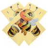 Cartoon Bees Insect Wall Stickers for Kids Room Decor 2Pcs PVC Yellow
