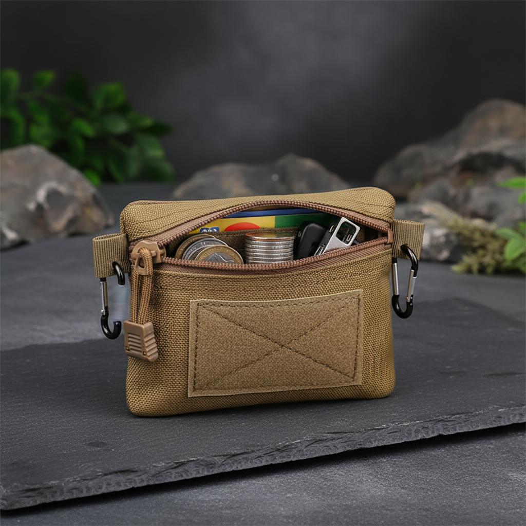 Clutch Bag 1000D Nylon Coin Card Holder Storage Pouch Durable Lightweight Design For Outdoor Daily Use