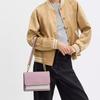 Coach Klare 21 Brand Logo Print Coated Canvas and Leather Shoulder Crossbody Bag Small Women's Pink