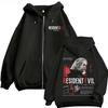 Resident Evil Game Hoodie Zipper Retro Street Style Zipper Hoodie Fashion Sports Printed Pattern Hoodie Daily Street Dressing