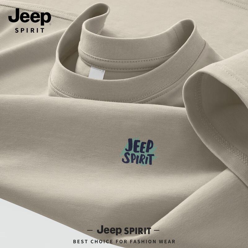 Jeep Spirit Men s Printed Round Neck 100% Cotton T-Shirt L