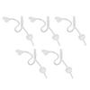 5pcs BTE Sound Aid Replacement Slim Tubes 2B Size Sound Amplifier Tubes with Open Dome Ear Tips S