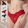 Ladies' Cross Sexy Hollow Lace Low Waist Underwear